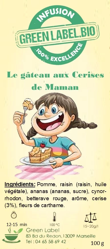 Gâteau aux cerises de maman - Saveur Cerise