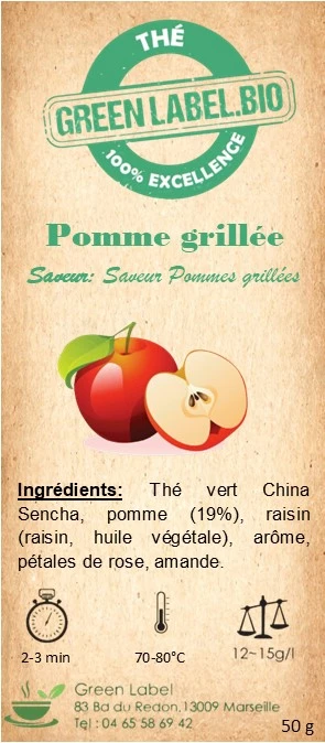 Thé Pomme Grillée - Saveur Pommes Grillées