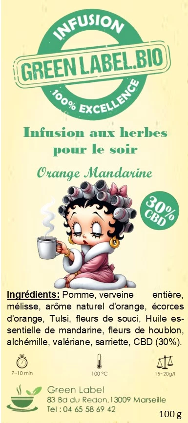 Infusion aux Herbes pour le Soir + 30 % CBD