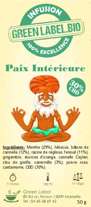 Infusion Paix Intérieur + 30 % CBD