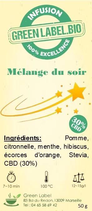 Infusion Mélange du Soir + 30 % CBD