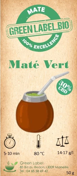 Maté Vert + 30 % CBD