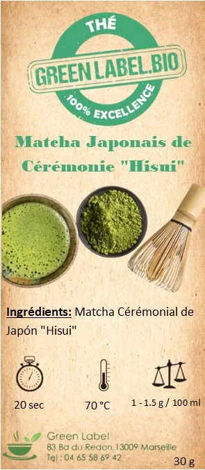 Matcha Japonais de Cérémonie "Hisui"