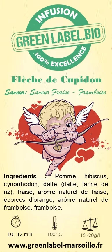 Flèche de Cupidon - Saveur Fraise, Framboise